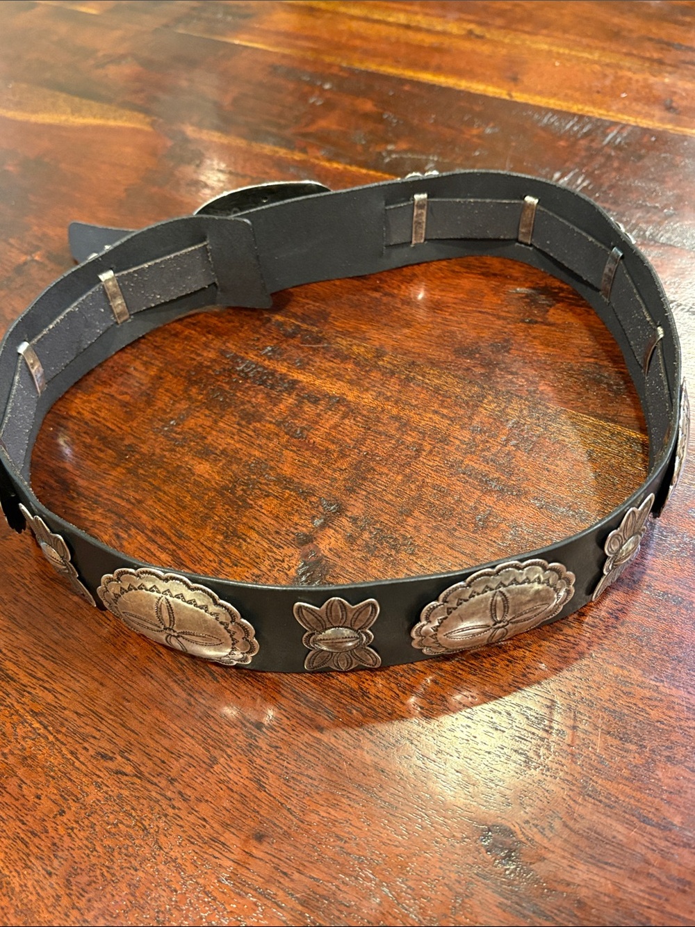 Ralph Lauren Collection Black Leather Western Concho Belt size Small - Picture 9 of 16